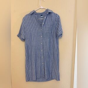 Old Navy Blue Striped Dress